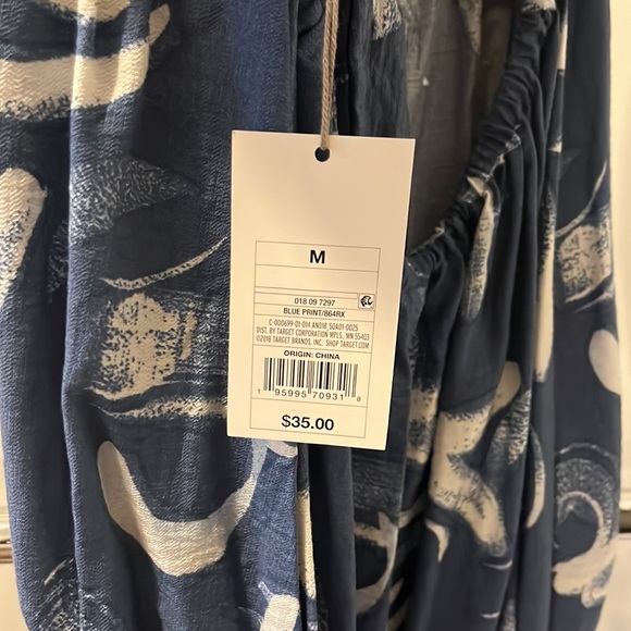 NWT blue tie back midi dress - Picture 6 of 9